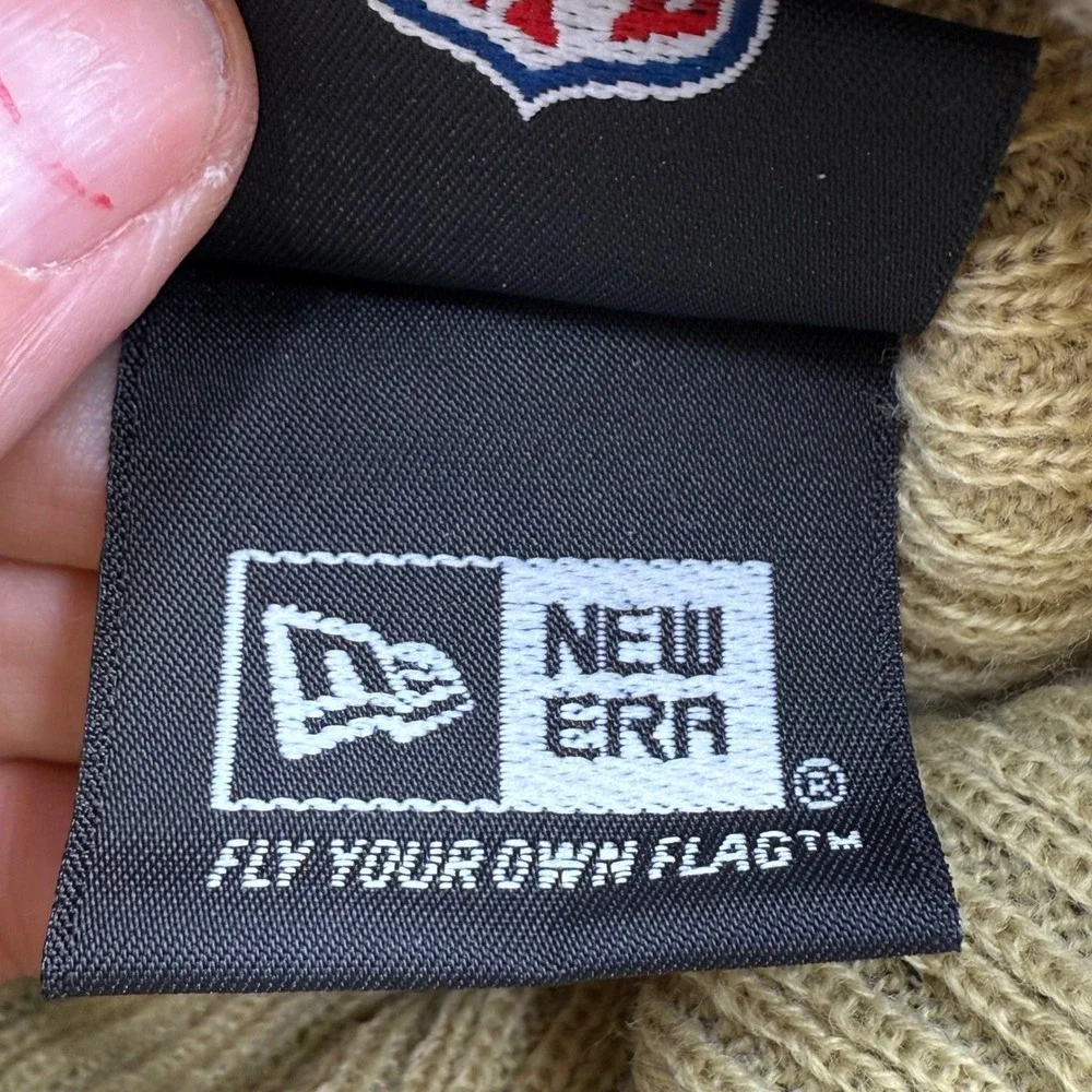 New Era NFL‎ New Orleans Saints Pom Beanie Black Gold Gray Stripes